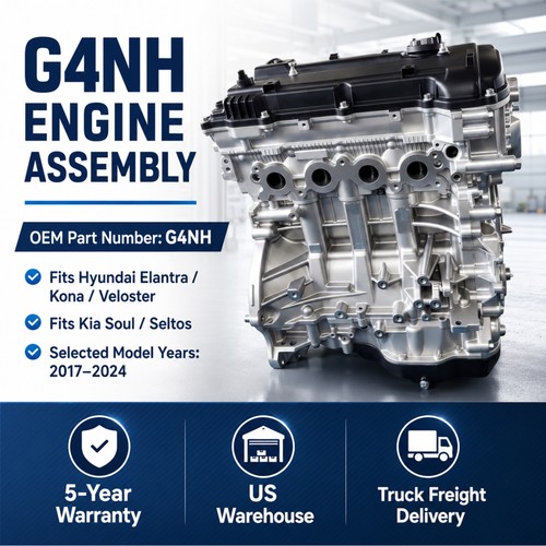 Long block engine assembly - block,